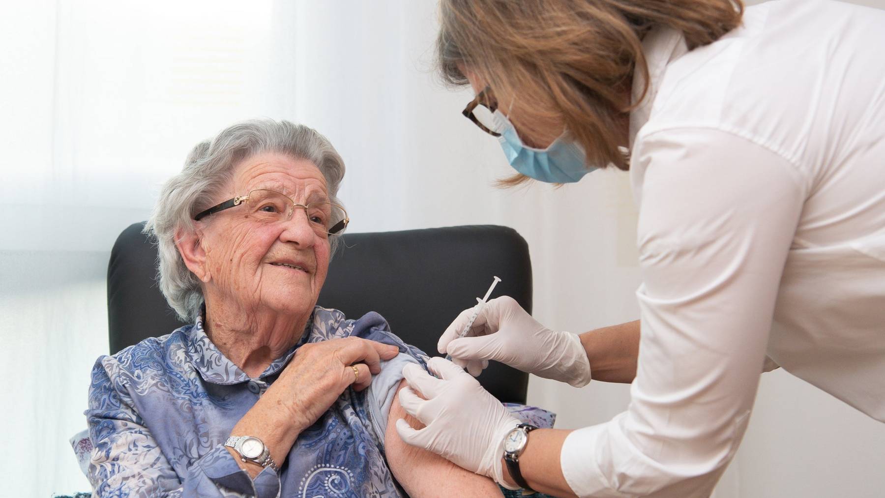 Momentan werden in der Zentralschweiz noch hauptsächlich Bewohner/innen und Pflegepersonal von Alters- und Pflegeheimen geimpft.