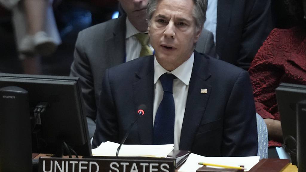 Antony Blinken, Außenminister der USA, spricht während einer Sitzung des Weltsicherheitsrat im Hauptquartier der Vereinten Nationen. Foto: Seth Wenig/AP/dpa
