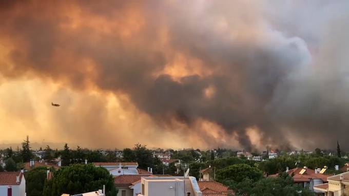 Waldbrände wüten in den Vororten Athens