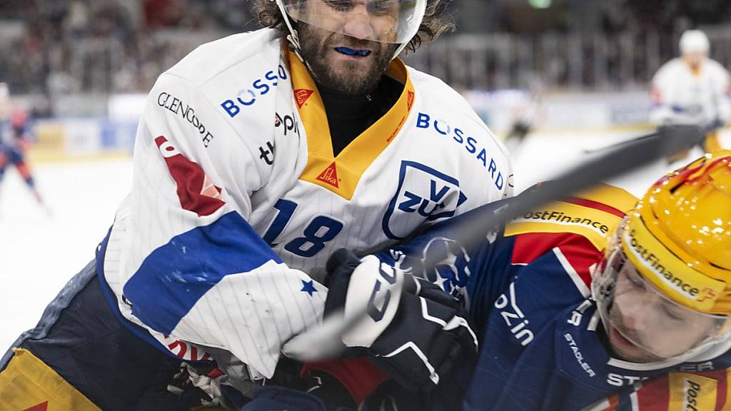 Dominik Schlumpf, auf dieser Aufnahme in den Playoffs im vergangenen April, zeigt vollen Einsatz