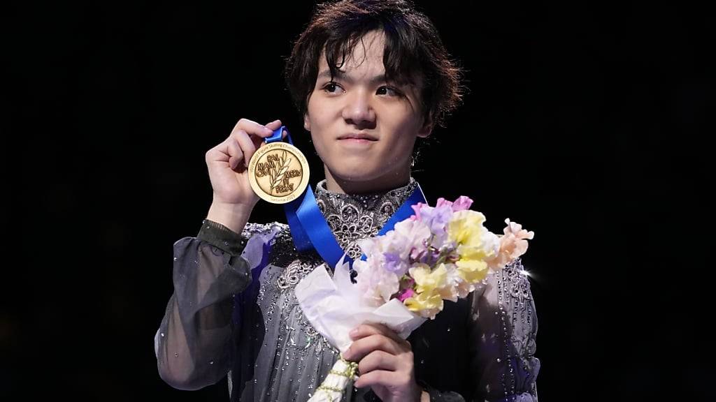 2022 und 2023 (Bild) Weltmeister, hängt Shoma Uno mit 26 Jahren seine Eiskunstlaufschuhe an den Nagel