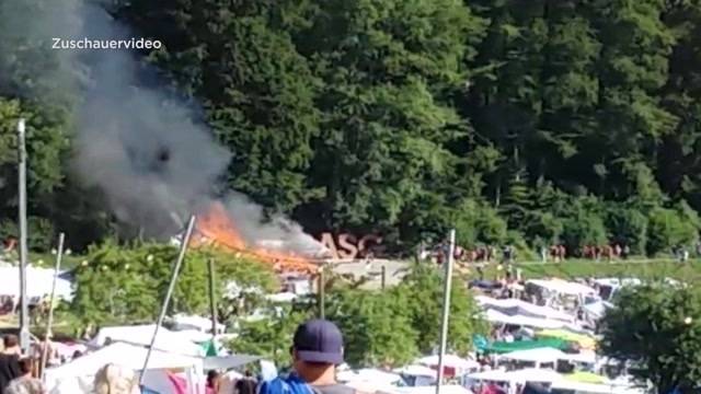 Brand am Openair St. Gallen