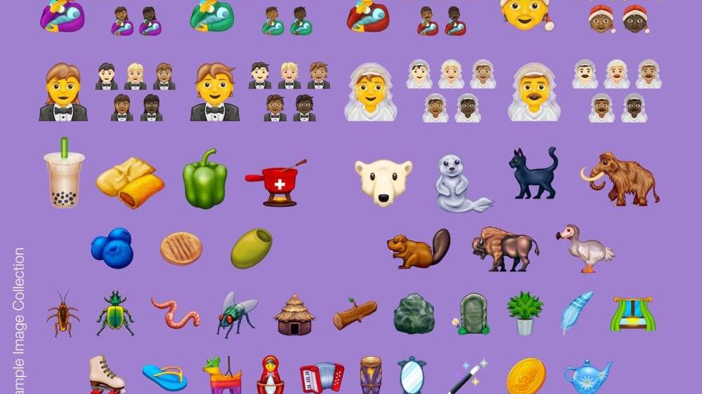 Eine Auswahl der neuen Emojis.