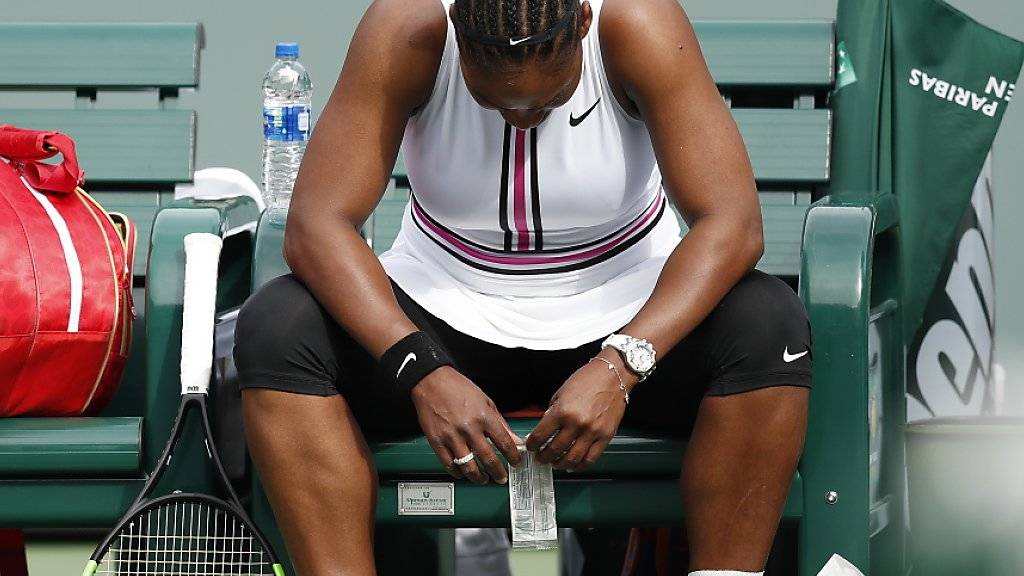 Serena Williams musste in Indian Wells aufgeben