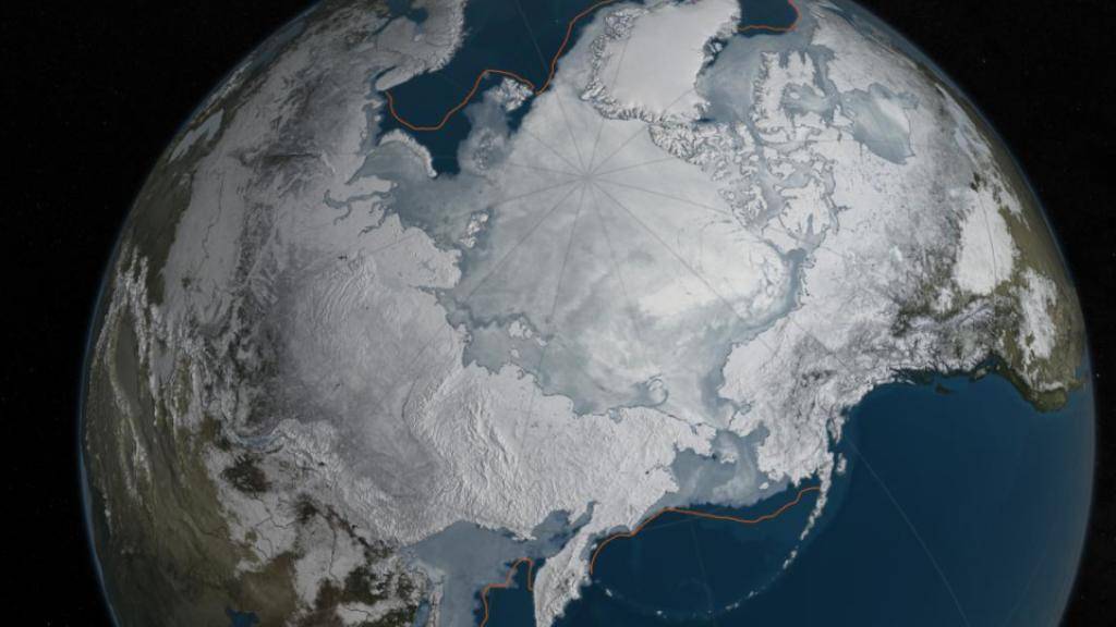 Das Wintereis der Arktis bedeckt eine so kleine Fläche des Polarmeers wie nie zuvor seit Beginn der Satellitenaufzeichnungen.