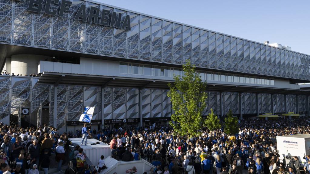 Riesige Eishockey-Euphorie beim Public Viewing in Freiburg