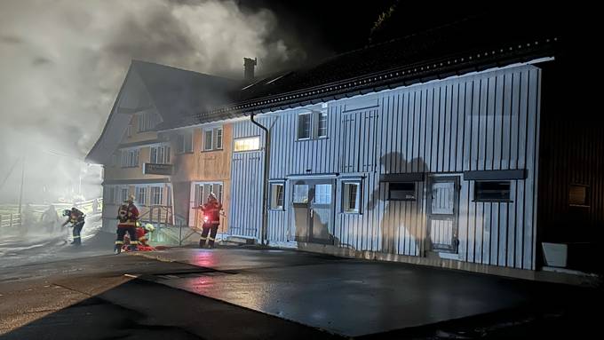 Brand in Restaurant Schönau in Urnäsch – Feuerwehr kann Schlimmeres verhindern 