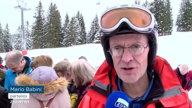 Zürcher Politiker auf der Piste