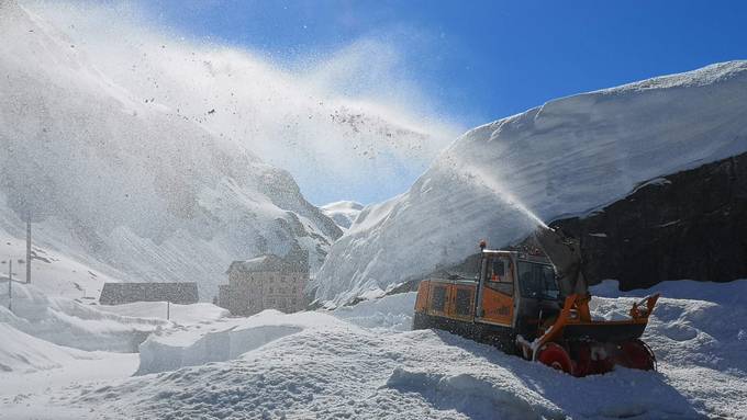 Auf dem Gotthard wird mit Hochdruck gearbeitet