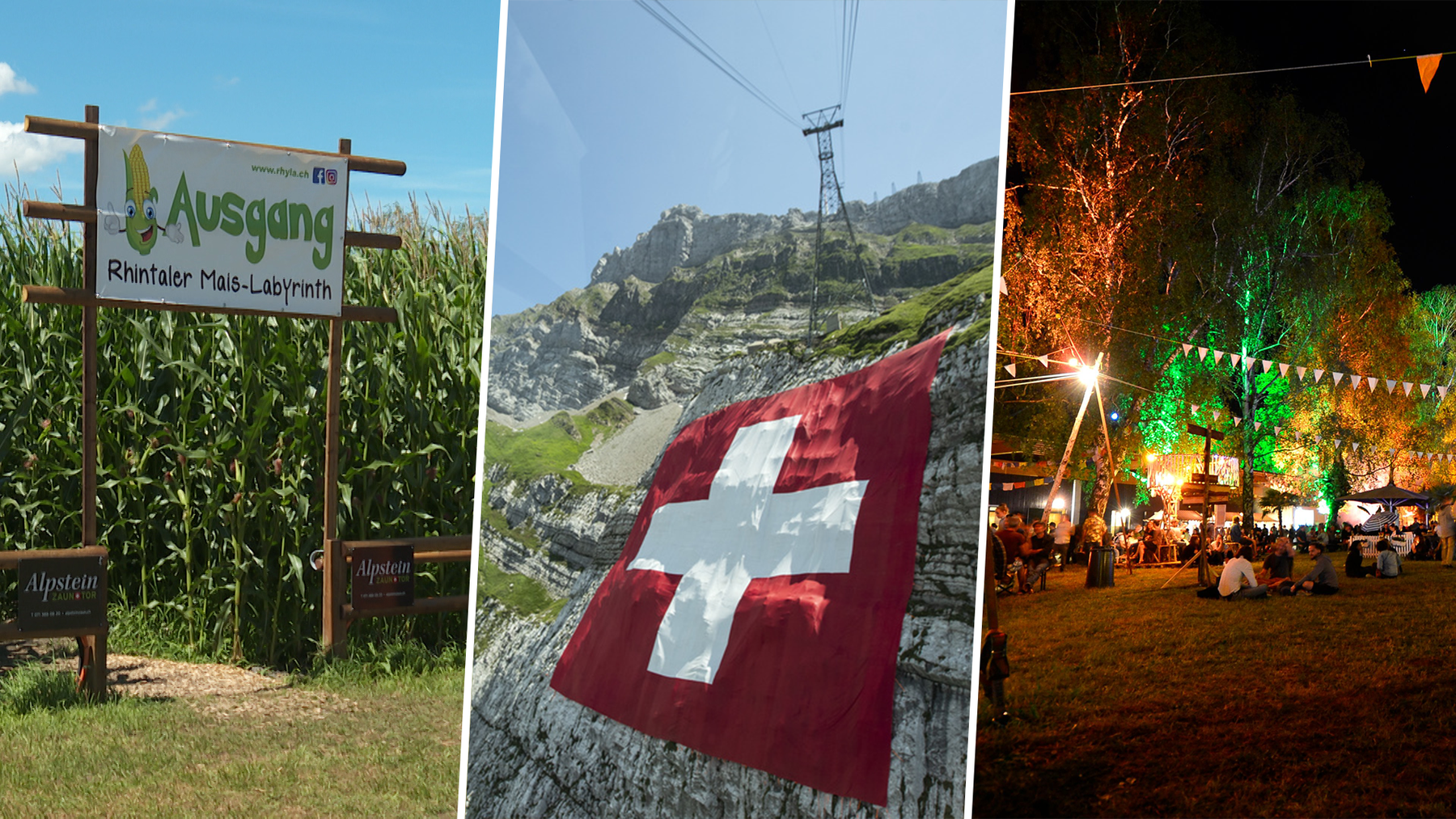 Labyrinth, die grösste Schweizerfahne oder Kulturfestival: Dieses Wochenende kannst du einiges erleben.