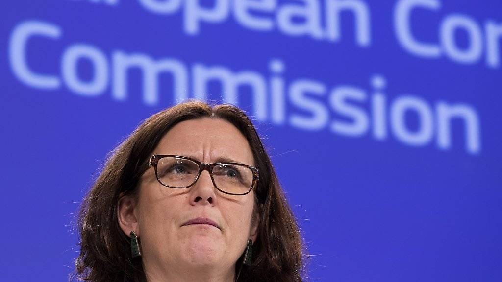 «Wichtig für Europa»: EU-Handelskommissarin Malmström will trotz Brexit das Freihandelsabkommen TTIP mit den USA. (Archivbild)