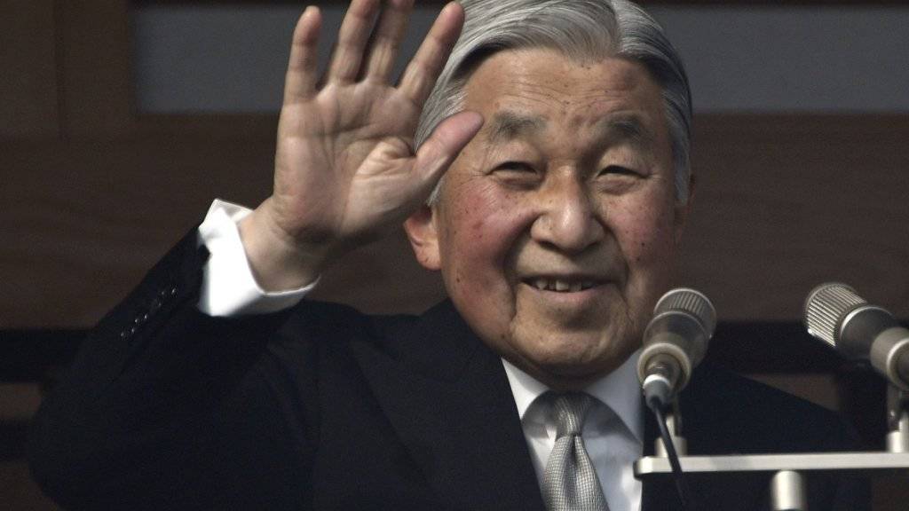 Japans Kaiser Akihito ist gesundheitlich angeschlagen und will abtreten - ein Sondergesetz soll ihm das ermöglichen. (Archiv)