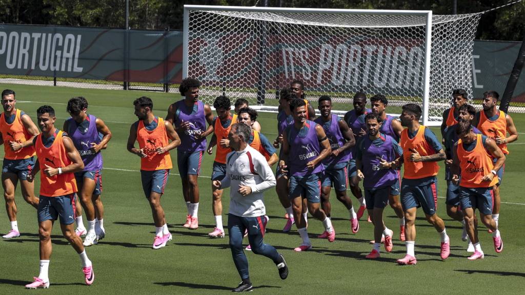 Die Portugiesen machen sich warm für das zweite Gruppenspiel