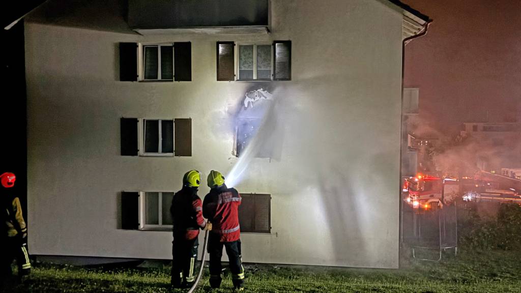 Polizei vermutet Brandstiftung in Kreuzlinger Mehrfamilienhaus