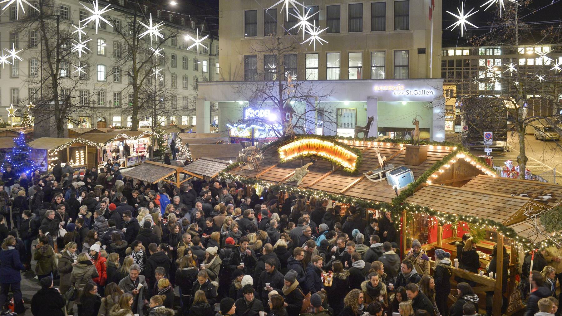 Der Weihnachtsmarkt in St.Gallen ist europaweit bekannt.