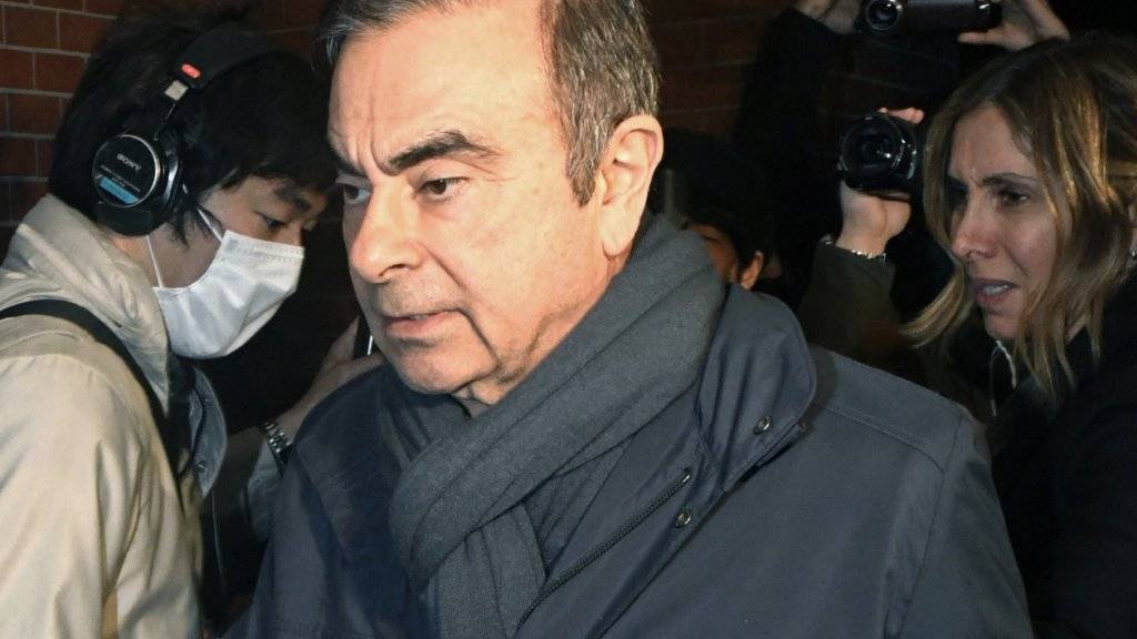 Ein japanisches Gericht erlaubt seine Freilassung gegen eine Millionen-Kaution: Ex-Nissan-Manager Carlos Ghosn. (Archivbild)