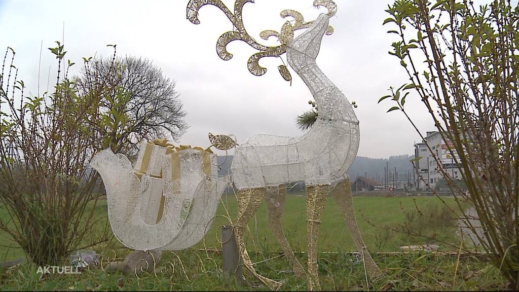 Weihnachtsdeko-Diebe mit leuchtendem Rentier unterwegs