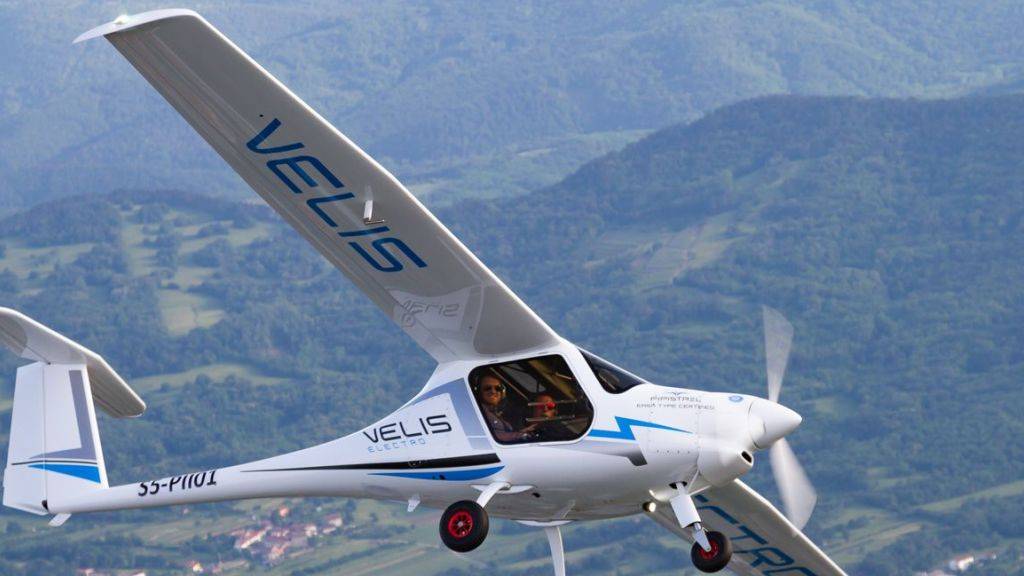 Erstes E-Flugzeug mit Zulassung in der Schweiz: Das Velis Electro des slowenischen Herstellers Pipistrel.