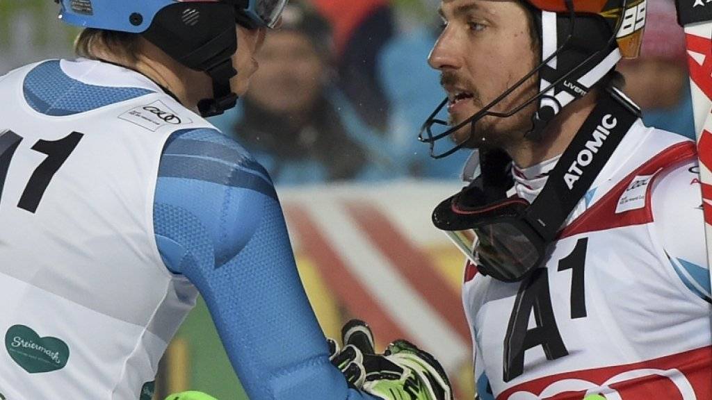 Henrik Kristoffersen (links) oder Marcel Hirscher - wer gewinnt Slalom-Gold an der WM in St. Moritz?