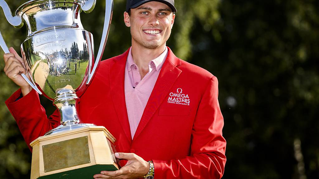 Ein neues Gesicht an der Spitze des Golfsports: Der Schwede Ludvig Aberg, jüngst Sieger des Omega European Masters in Crans-Montana