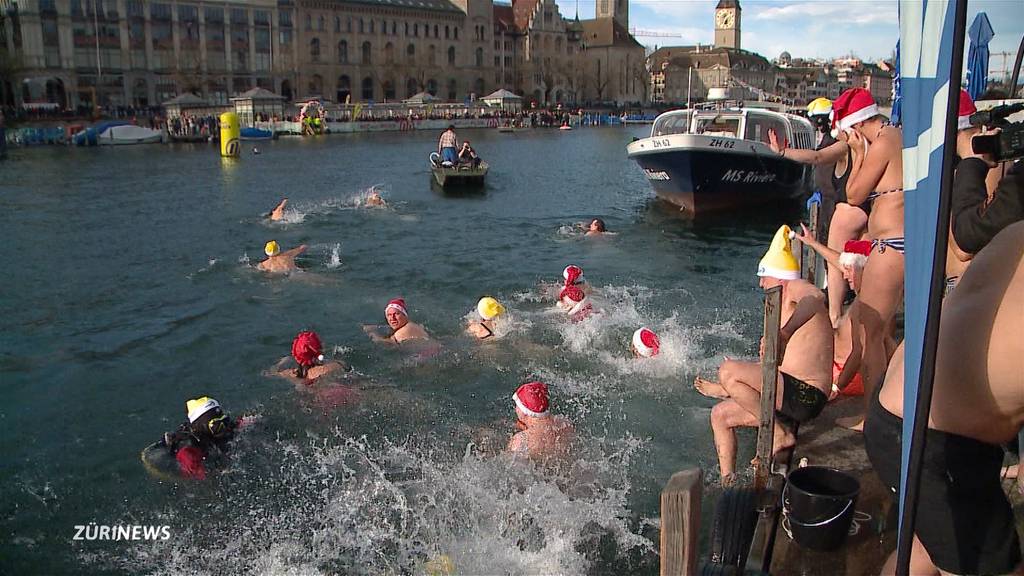 Samichlaus-Schwimmen in der Limmat feiert 20-jähriges Jubiläum