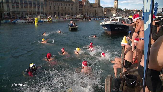 Samichlaus-Schwimmen in der Limmat feiert 20-jähriges Jubiläum