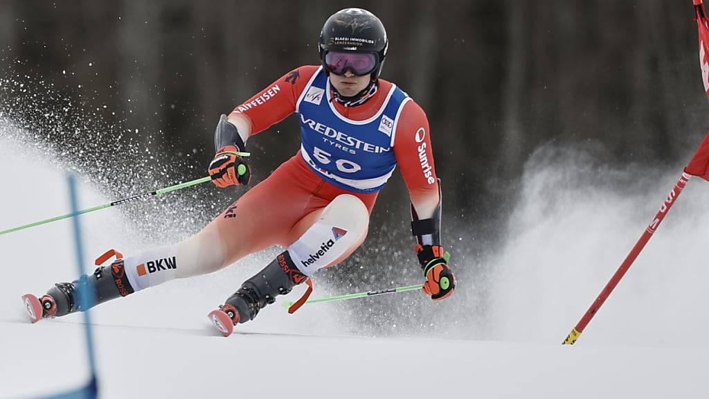 Livio Simonet holt den Titel an den Schweizer Meisterschaften im Riesenslalom