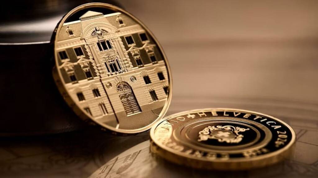 Die Bildseite zeigt das Swissmint-Gebäude im Berner Kirchenfeldquartier. Auf der Wertseite ist ein Wappen abgebildet, das dem Mosaikboden im Treppenhaus des Gebäudes nachempfunden ist.
