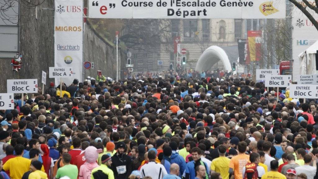Mit über 42'000 eingeschriebenen Läuferinnen und Läufern ist der Genfer Stadtlauf «Course de l'Escalade» vom Wochenende der grösste Volkslauf der Schweiz.
