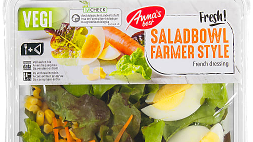 Maiskörner in diesem Salat könnten unerwünschte Bakterien enthalten. 