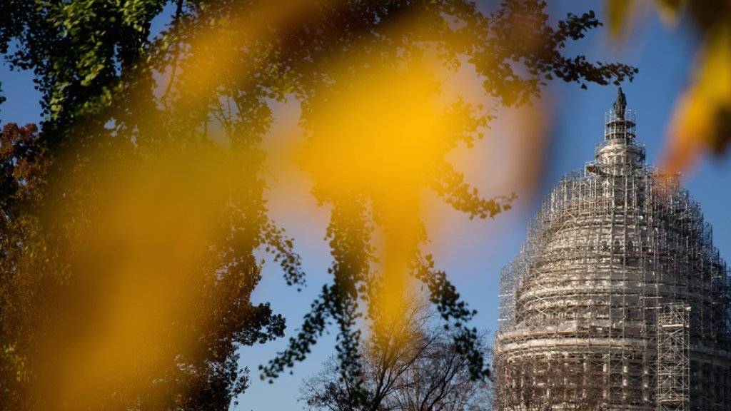 Das Capitol in Washington, das den US-Kongress beheimatet, in einer herbstlichen Aufnahme vom 4. November.