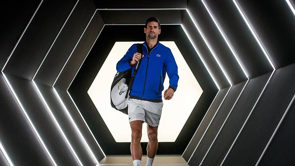 Im Fokus und immer besser in Form: Novak Djokovic am Masters-1000-Turnier in Paris-Bercy