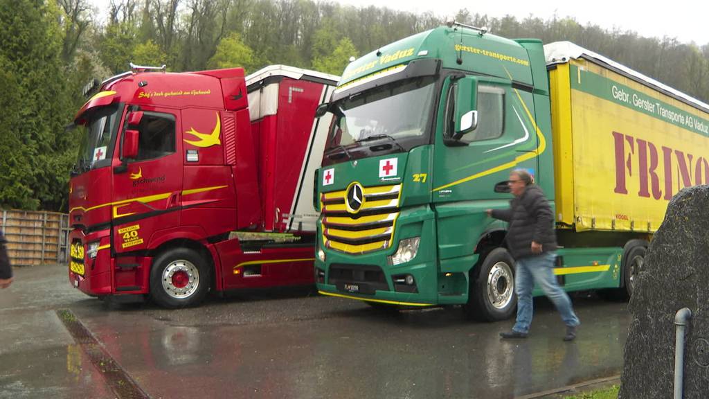 Hilfsgüter-Transport: Rheintaler Chauffeure in der Ukraine
