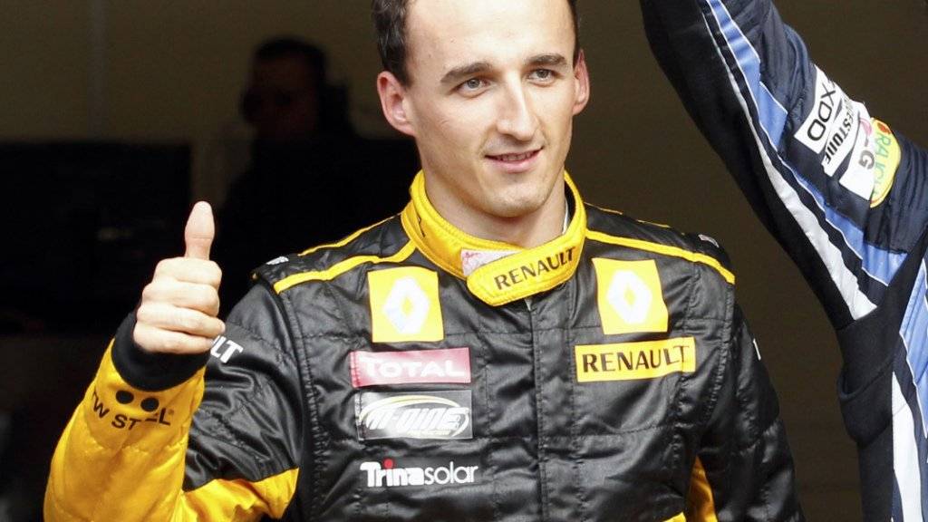 Daumen hoch: Der Pole Robert Kubica wird bei Testfahrten im August wieder in einem Formel-1-Auto Platz nehmen dürfen