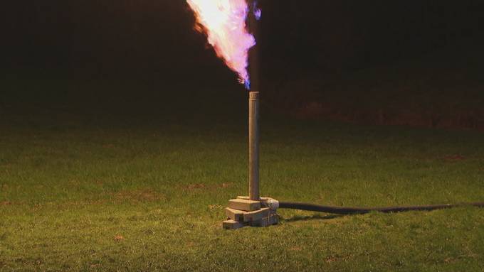 Gasflamme in St. Urban
