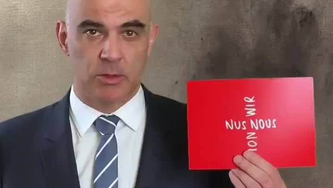 So verabschiedet Alain Berset das Jahr 2020