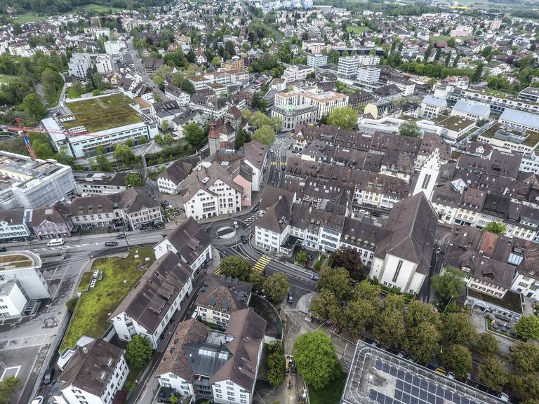 Die Stadt Frauenfeld von oben (Archivbild: Tagblatt/Olaf Kühne)