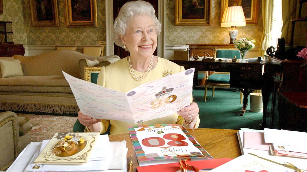 Die Queen an ihrem 80. Geburtstag. 
