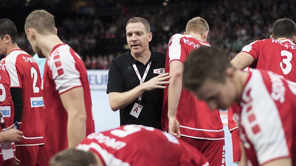 Nationaltrainer Michael Suter während des der EM-Qualifikationsspiels der Schweiz gegen Deutschland