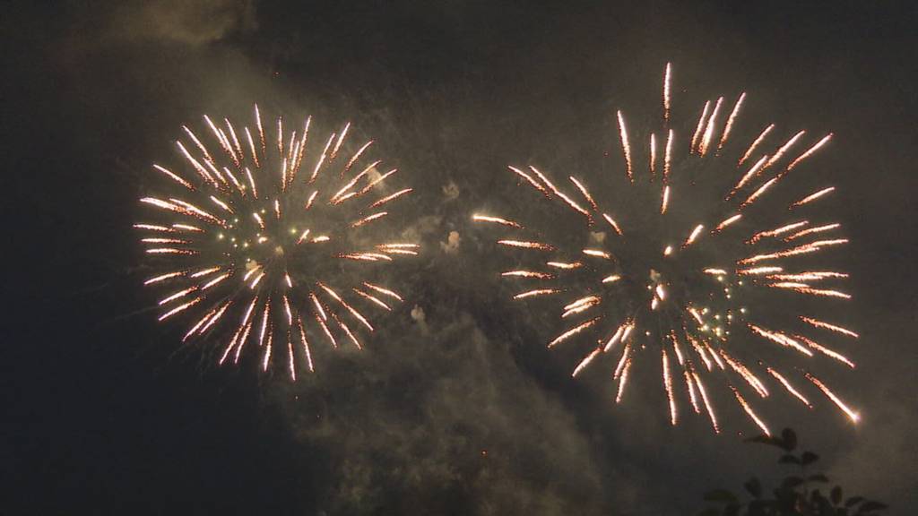 Feuerwerk über Thunersee