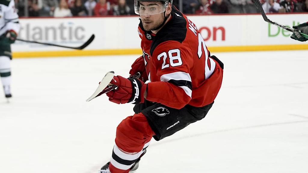 Timo Meier erzielt gegen die Boston Bruins ein Tor und gibt zwei Assists (Archivbild)