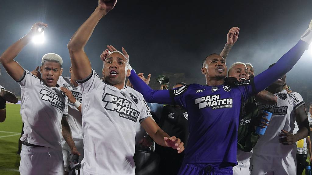 Die Spieler von Botafogo feiern den erstmaligen Einzug in den Final der Copa Libertadores