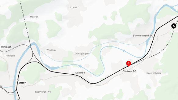 SBB-Strecke zwischen Olten und Aarau teilweise gesperrt