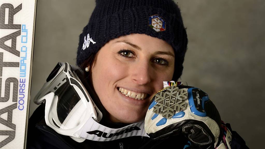 Nadia Fanchini gewann an der WM in Schladming 2013 Silber in der Abfahrt