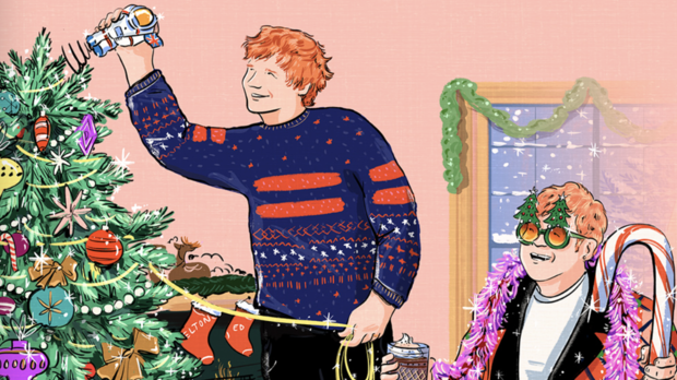 Ed Sheeran singt zusammen mit Elton John «Merry Christmas»