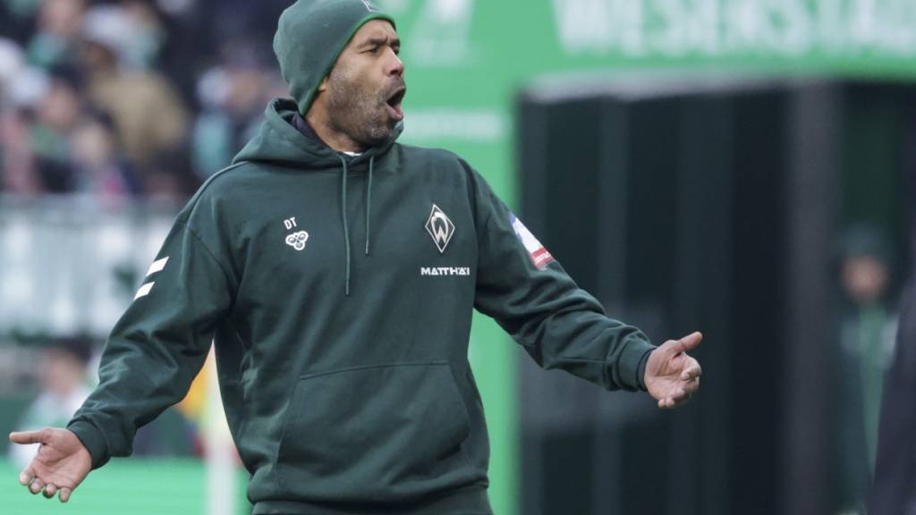 Trainer Daniel Thioune erreichte mit Werder Bremen einen wertvollen Auswärtssieg