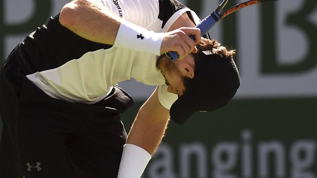 Ein frustrierender Tag: Andy Murray scheiterte in Indian Wells früh