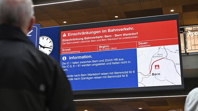 SBB wollen Reisende bei Störungen besser und schneller informieren