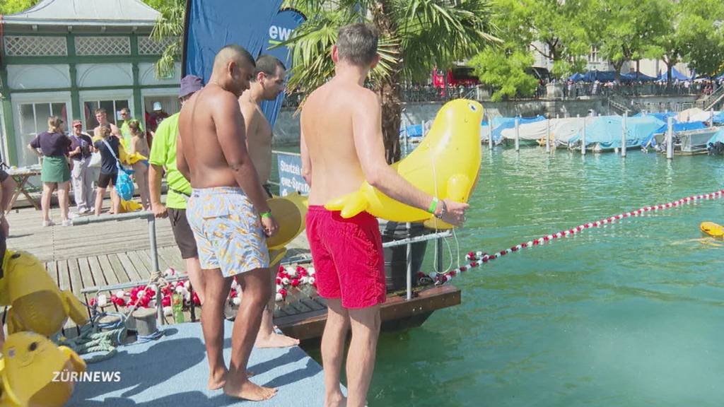 Grosser Ansturm am Limmatschwimmen