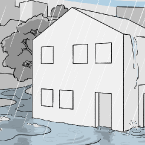 Wasserschäden gibts auch, wenn das Haus nicht direkt am Wasser steht